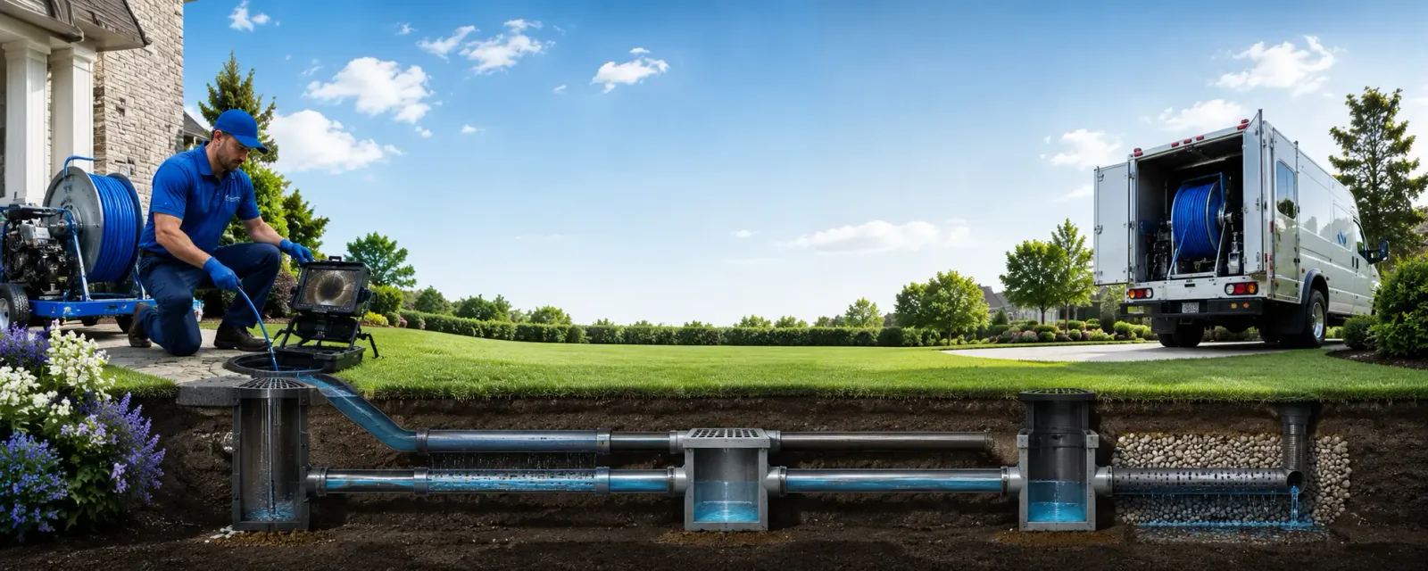Outdoor drain cleaning information for West Union, WV